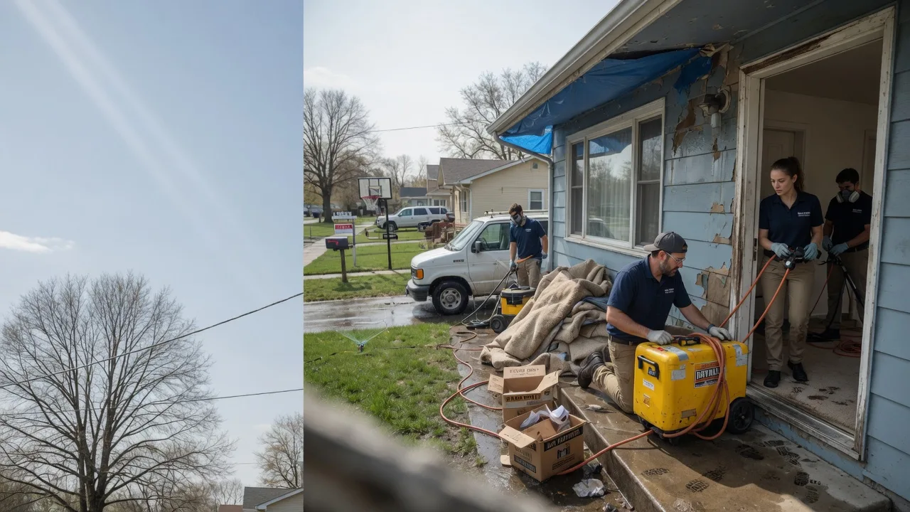 Basement Flood Cleanup in Forbes, ND near me